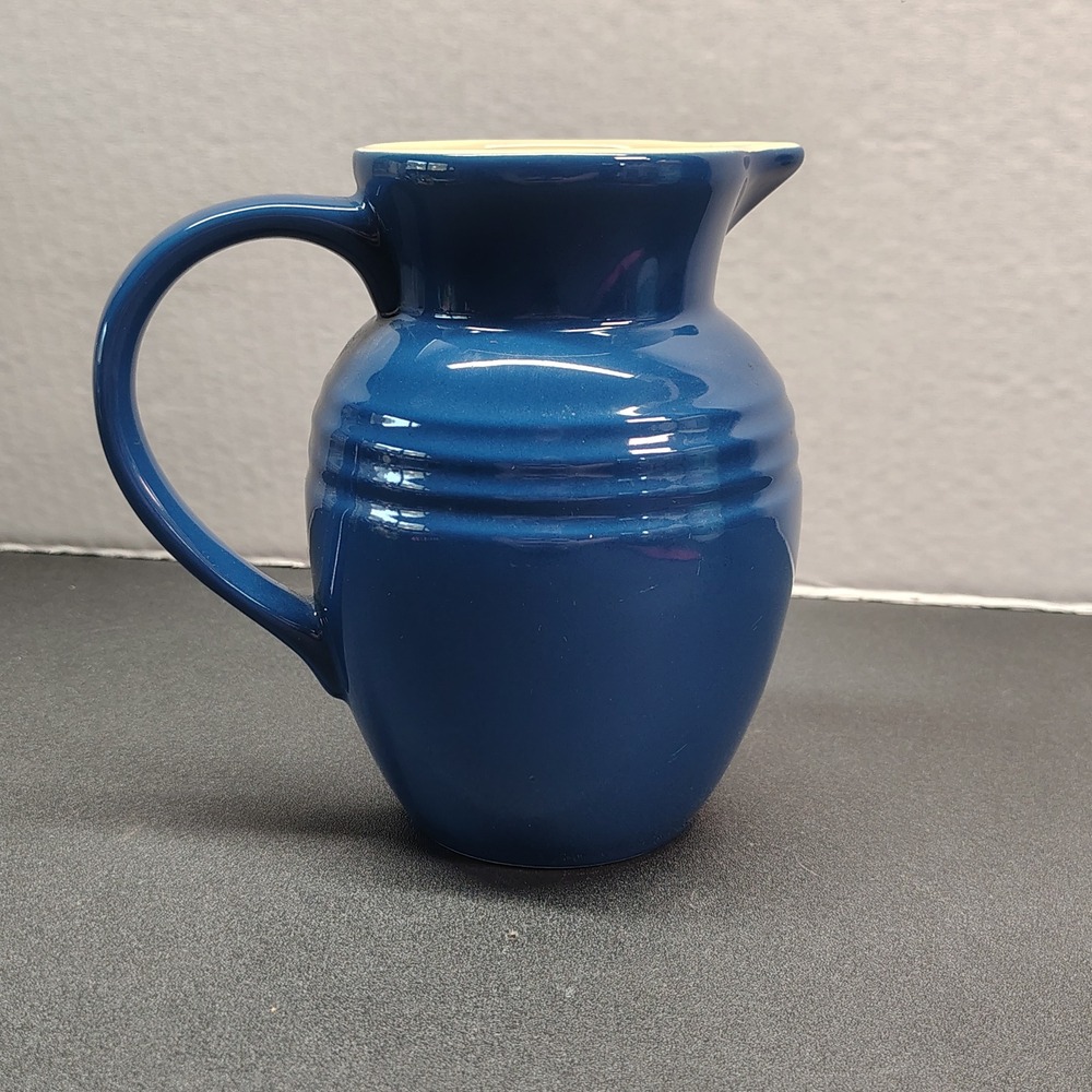Le Creuset Pitcher 5 3/4 Inch Blue (Stoneware Creamer Milk Jug)